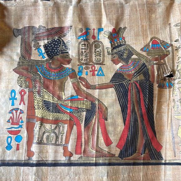 Egyptian Papyrus Print ~ ✨ - Picture 7 of 11